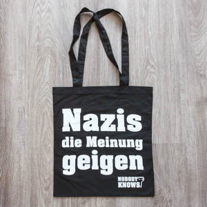 Cloth bag – Nazis die Meinung geigen
